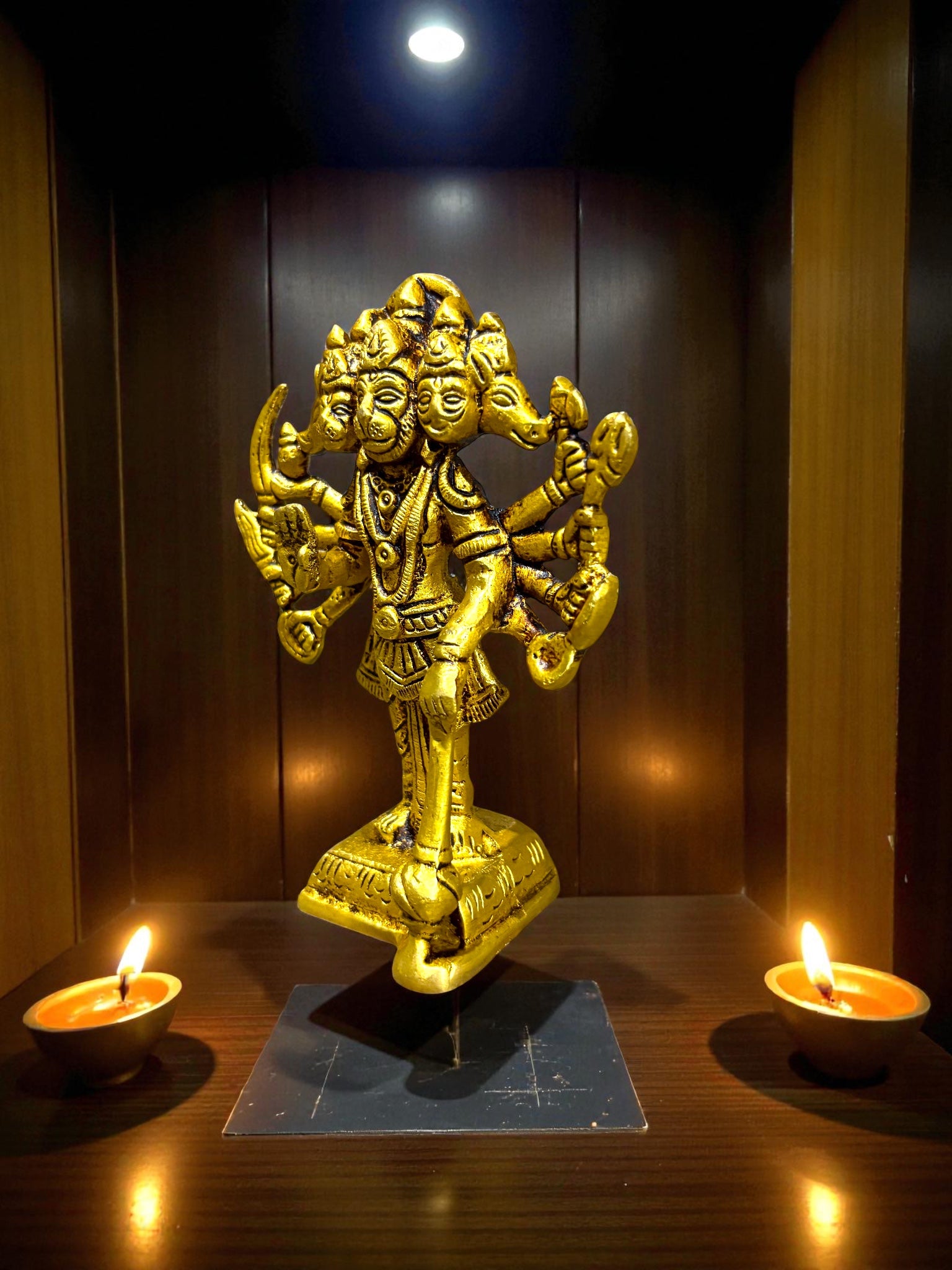 Panchmukhi Hanuman '6 inch' (Pure Brass)
