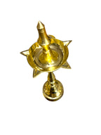 Diya Stand '7Inch' (Pure Brass)