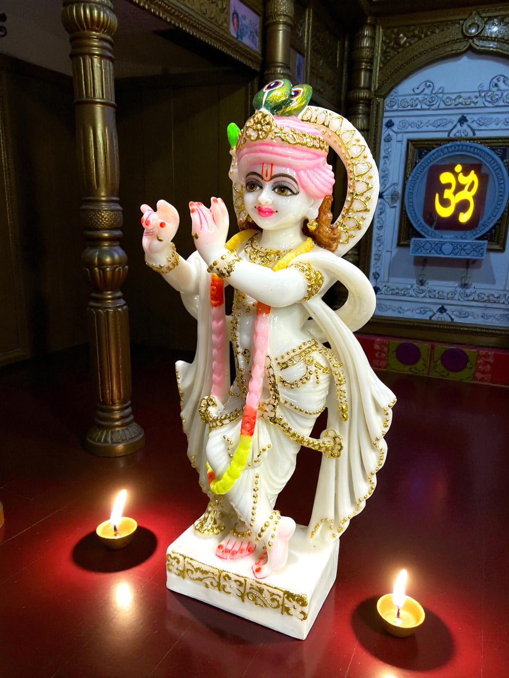 Lord Krishna '9inch' (Pure Marble)