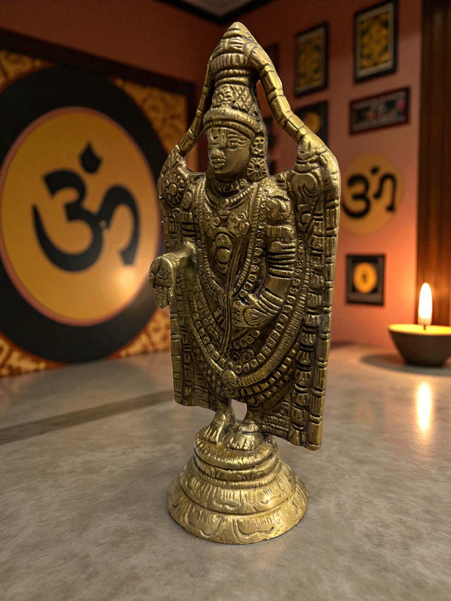 Lord Venkateswara '9 Inch' (Pure Brass)