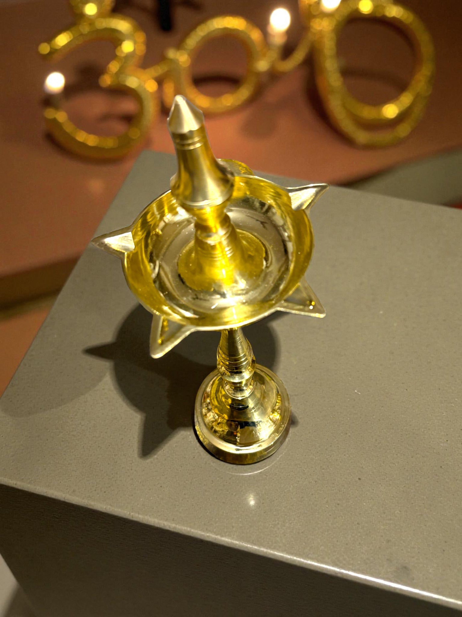 Diya Stand '7Inch' (Pure Brass)