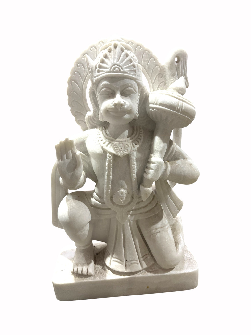 Hanuman Unpainted '12 Inch' ( Pure Marble)