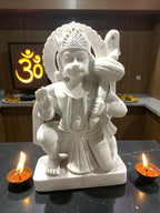 Hanuman Unpainted '12 Inch' ( Pure Marble)