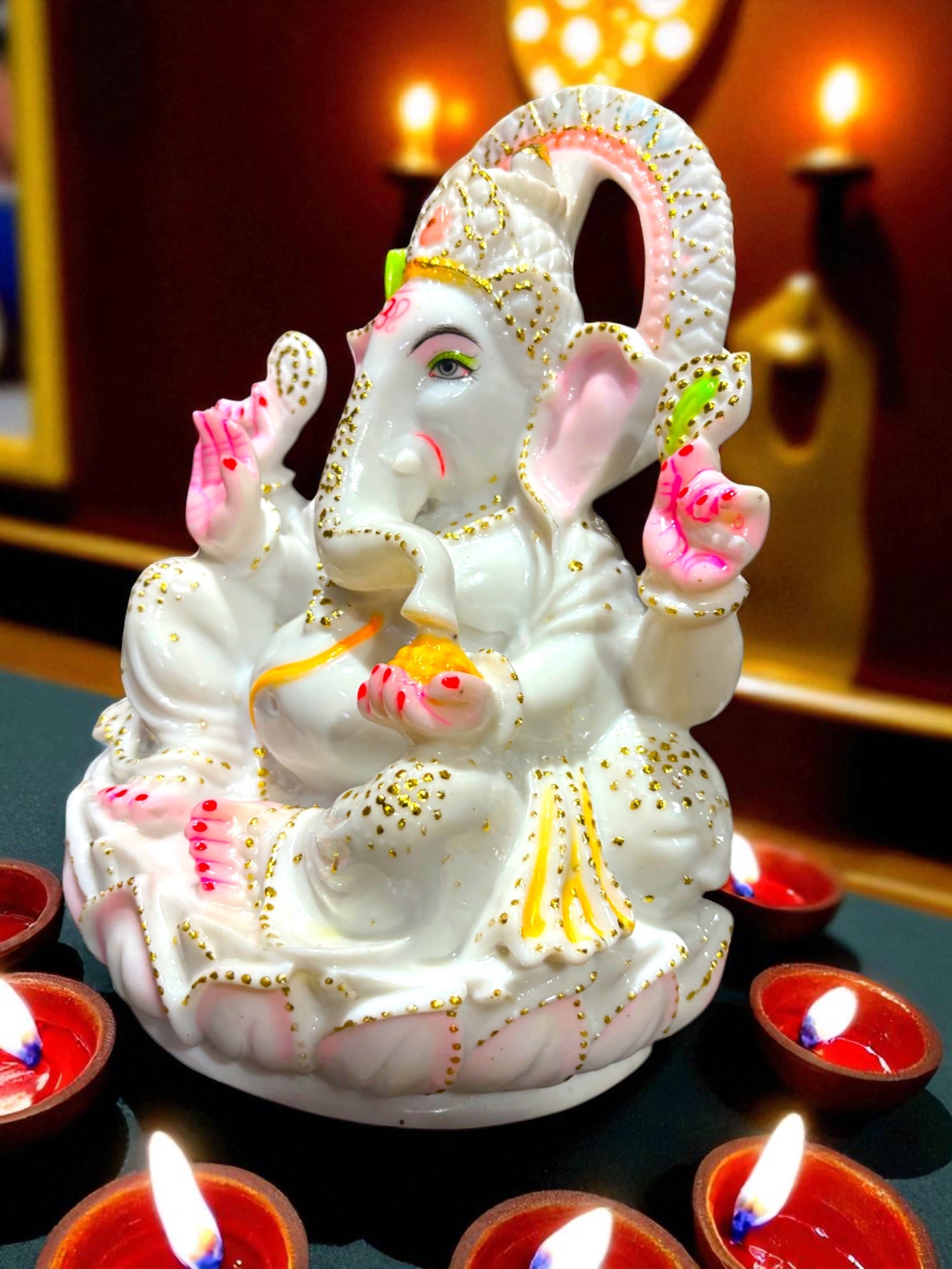 Lord Ganesh '12 inch' (Pure Marble)