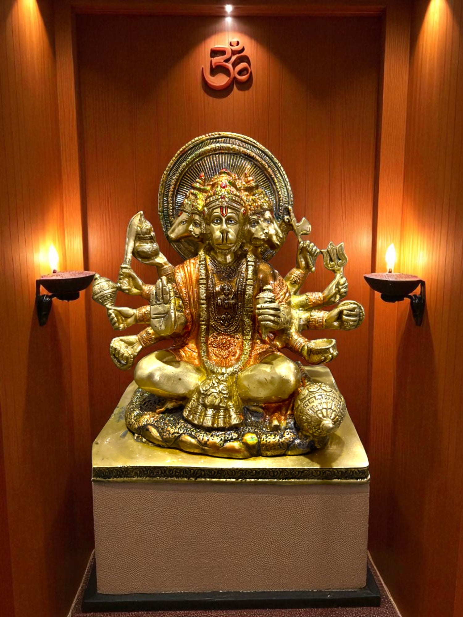 Panchmukhi Hanuman '10 inch' (Pure Brass)