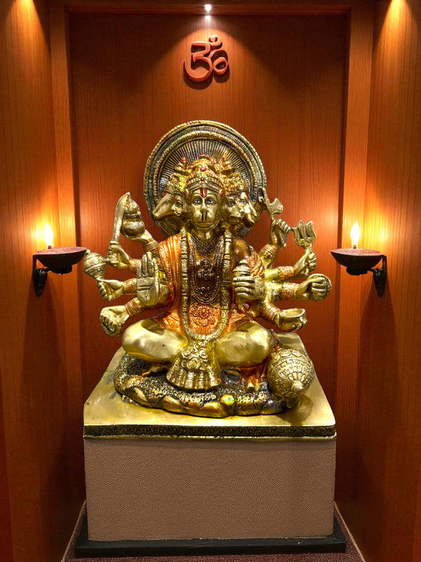 Panchmukhi Hanuman '10 inch' (Pure Brass)