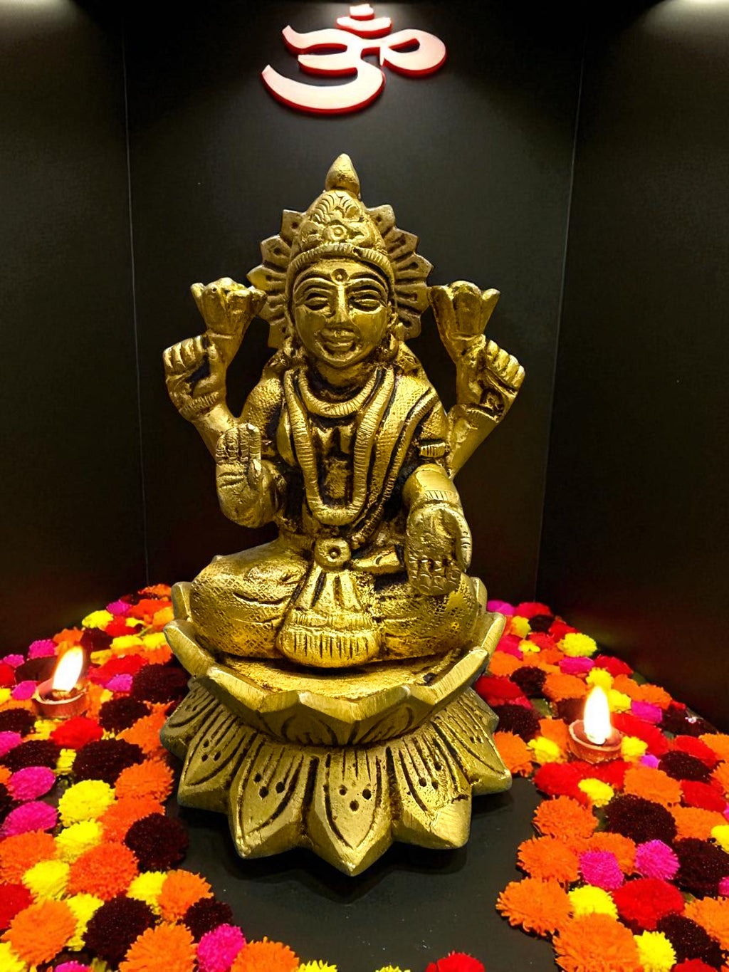 Lakshmi Ganesh '4Inch' (Pure Brass)