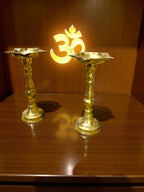 Diya Stand '9Inch' (Pure Brass)