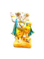 Dancing Lord Ganesha'9Inch' (Marble Dust)