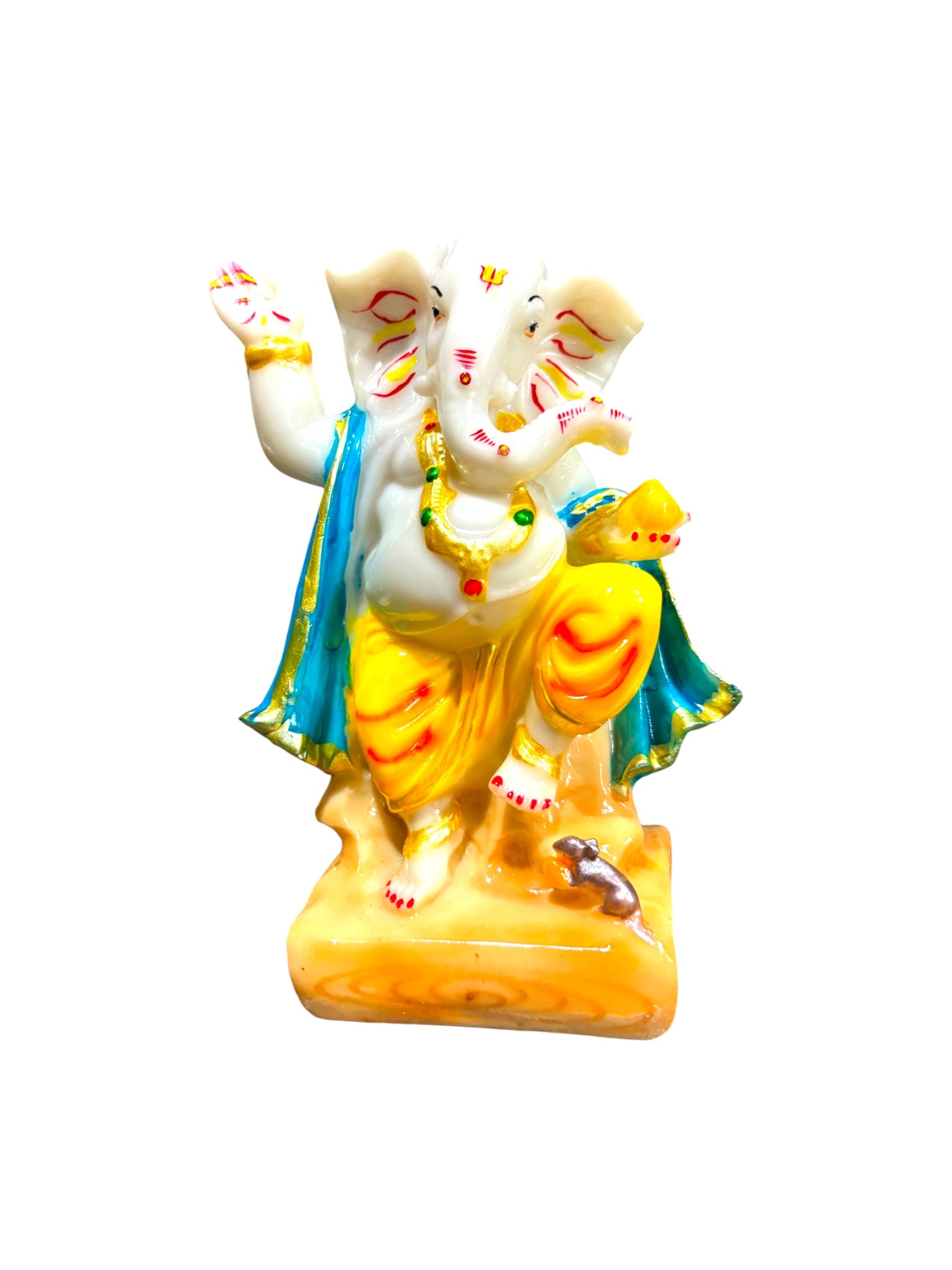 Dancing Lord Ganesha'9Inch' (Marble Dust)