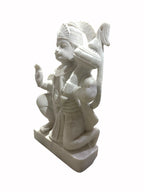 Hanuman Unpainted '12 Inch' ( Pure Marble)