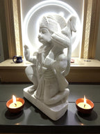 Hanuman Unpainted '12 Inch' ( Pure Marble)