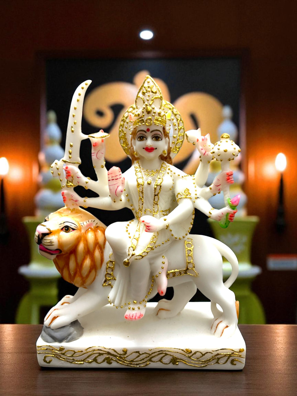 Maa Durga '7Inch' (Pure Marble)