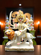 Maa Durga '7Inch' (Pure Marble)
