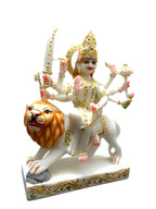 Maa Durga '7Inch' (Pure Marble)