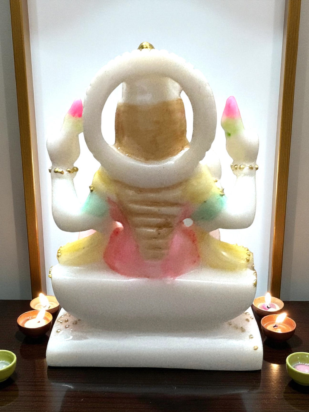 Goddess Lakshmi '4 Inch' (Pure Marble)