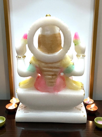 Goddess Lakshmi '4 Inch' (Pure Marble)