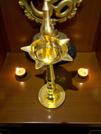 Diya Stand '18 Inch' (Pure Brass)