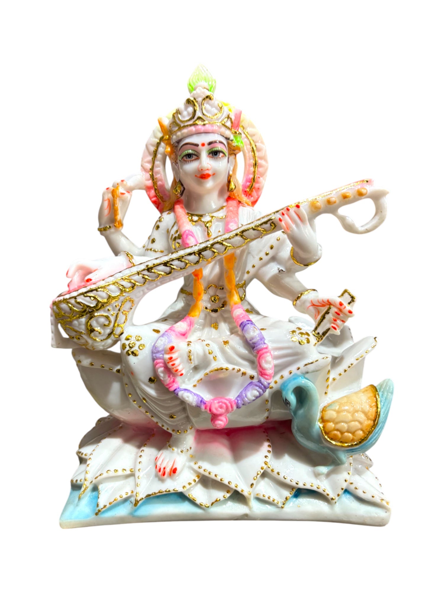 Maa Saraswati '12 Inch' (Pure Marble)