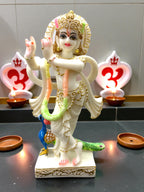 Lord Krishna '9inch' (Pure Marble)