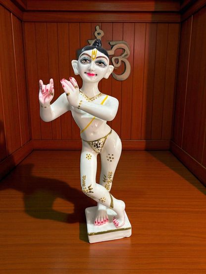 ISKCON Radha Krishna  '12 Inch' (Pure Marble)