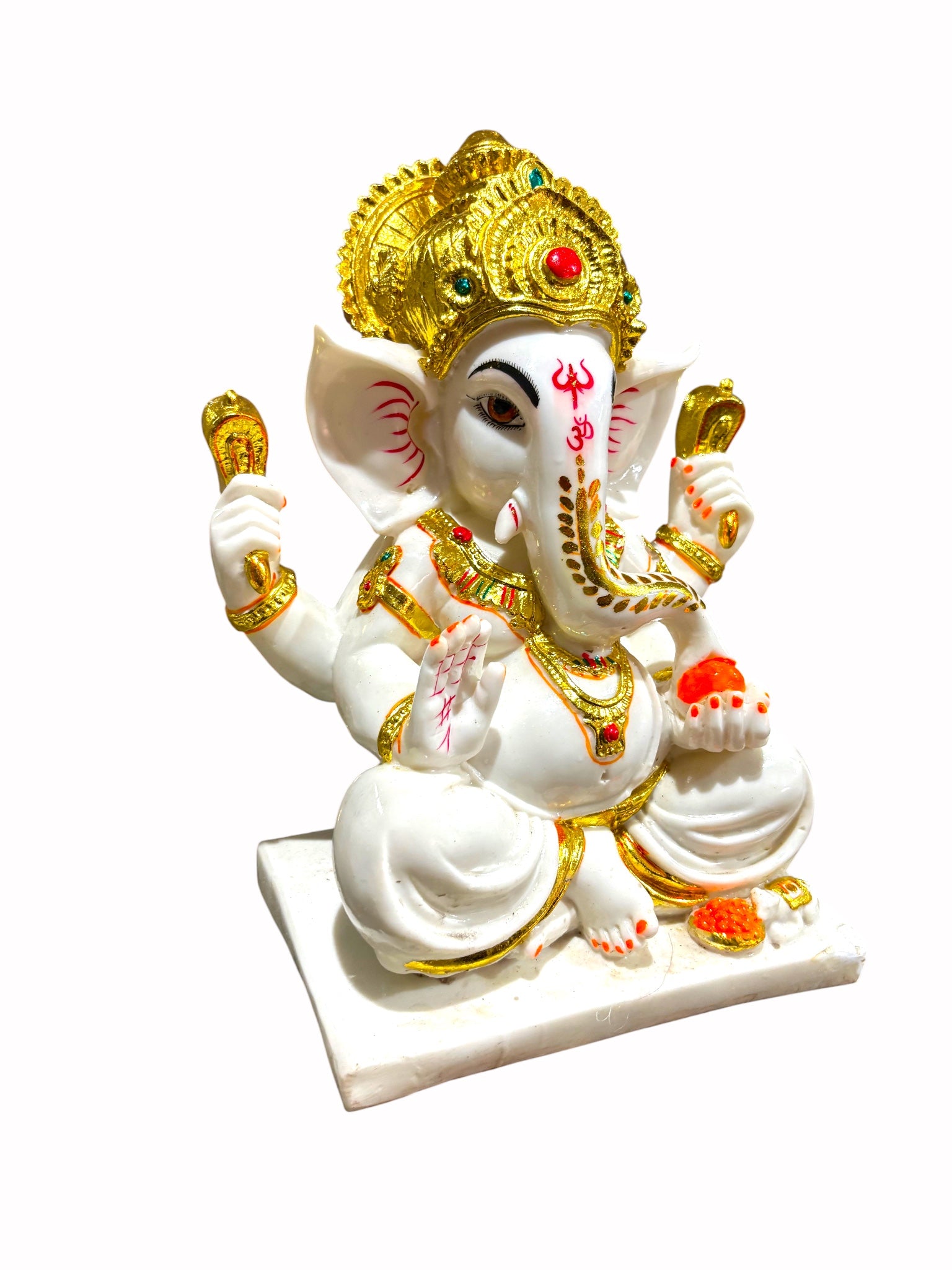 Lord Ganesha '12 Inch' (Pure Marble Dust)