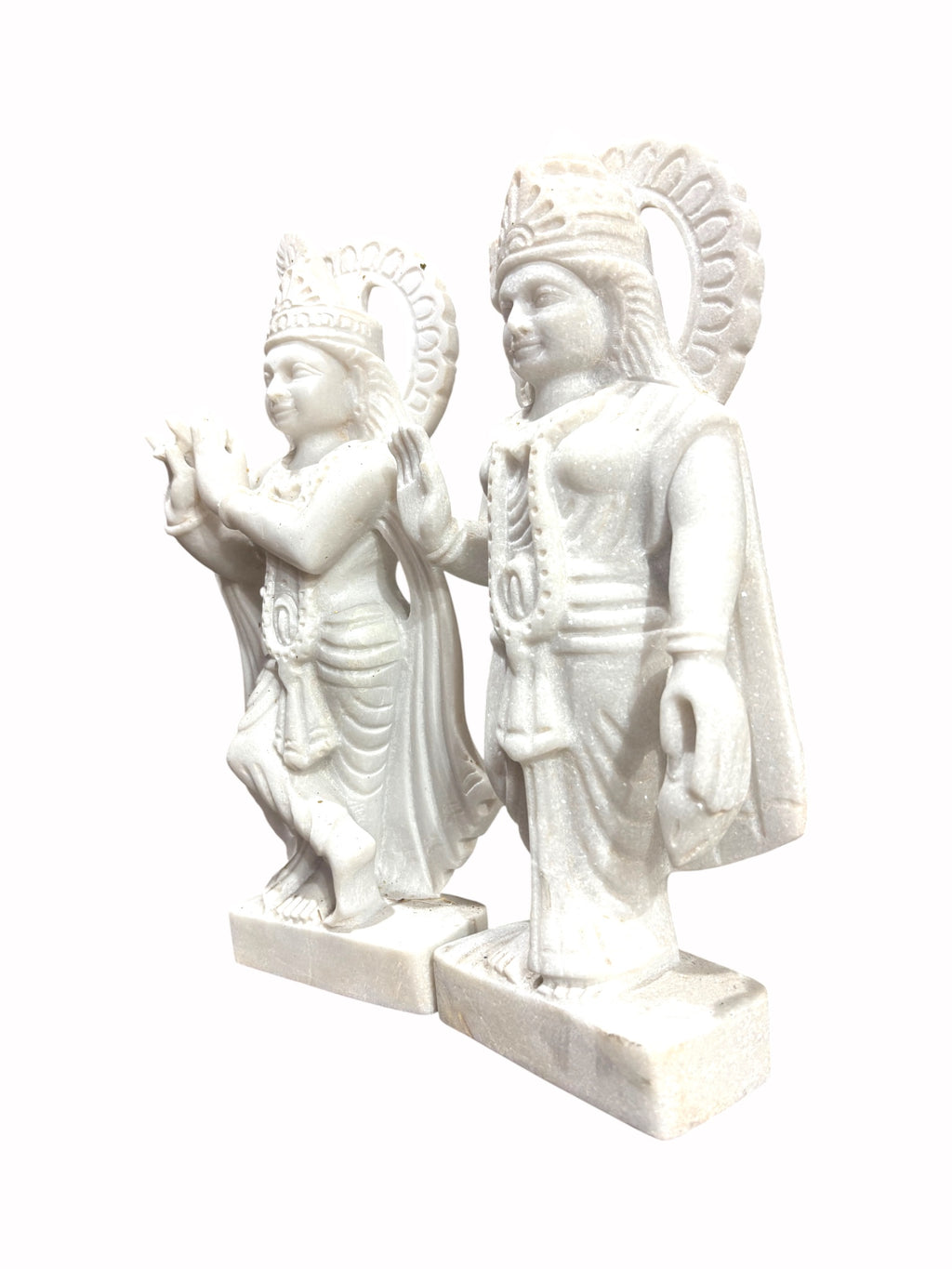 Radha Krishna (Unpainted) '15 Inch' (Pure Marble)