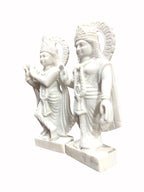 Radha Krishna (Unpainted) '15 Inch' (Pure Marble)