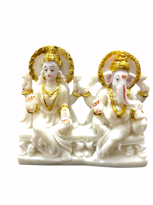 Lakshmi Ganesha '5Inch' (Marble Dust)