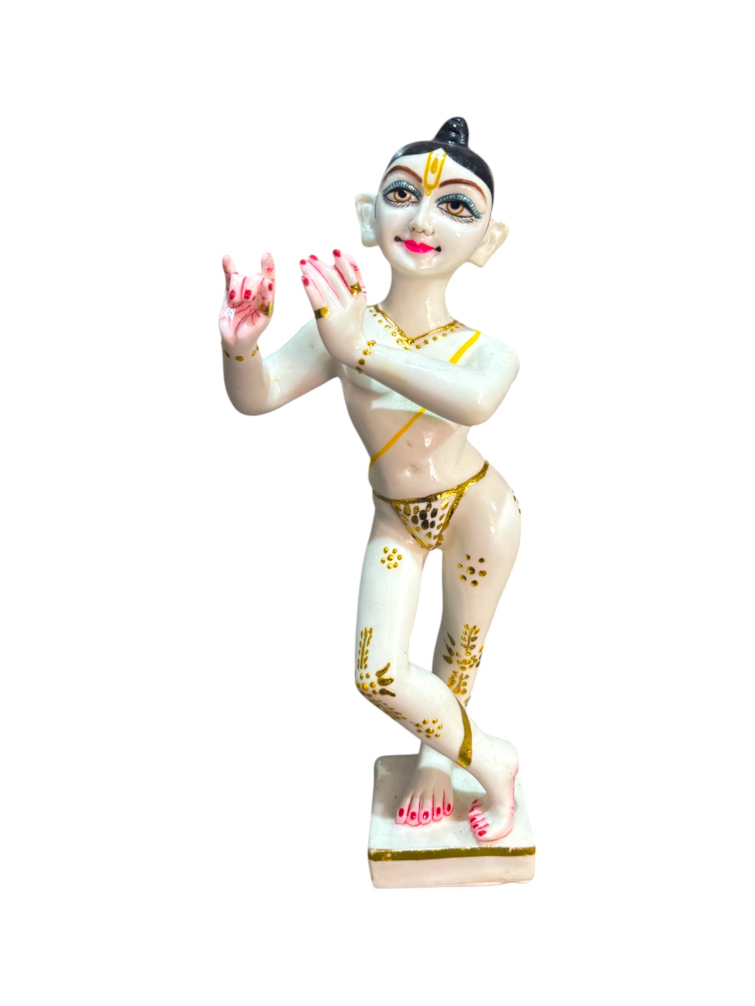 ISKCON Radha Krishna  '12 Inch' (Pure Marble)