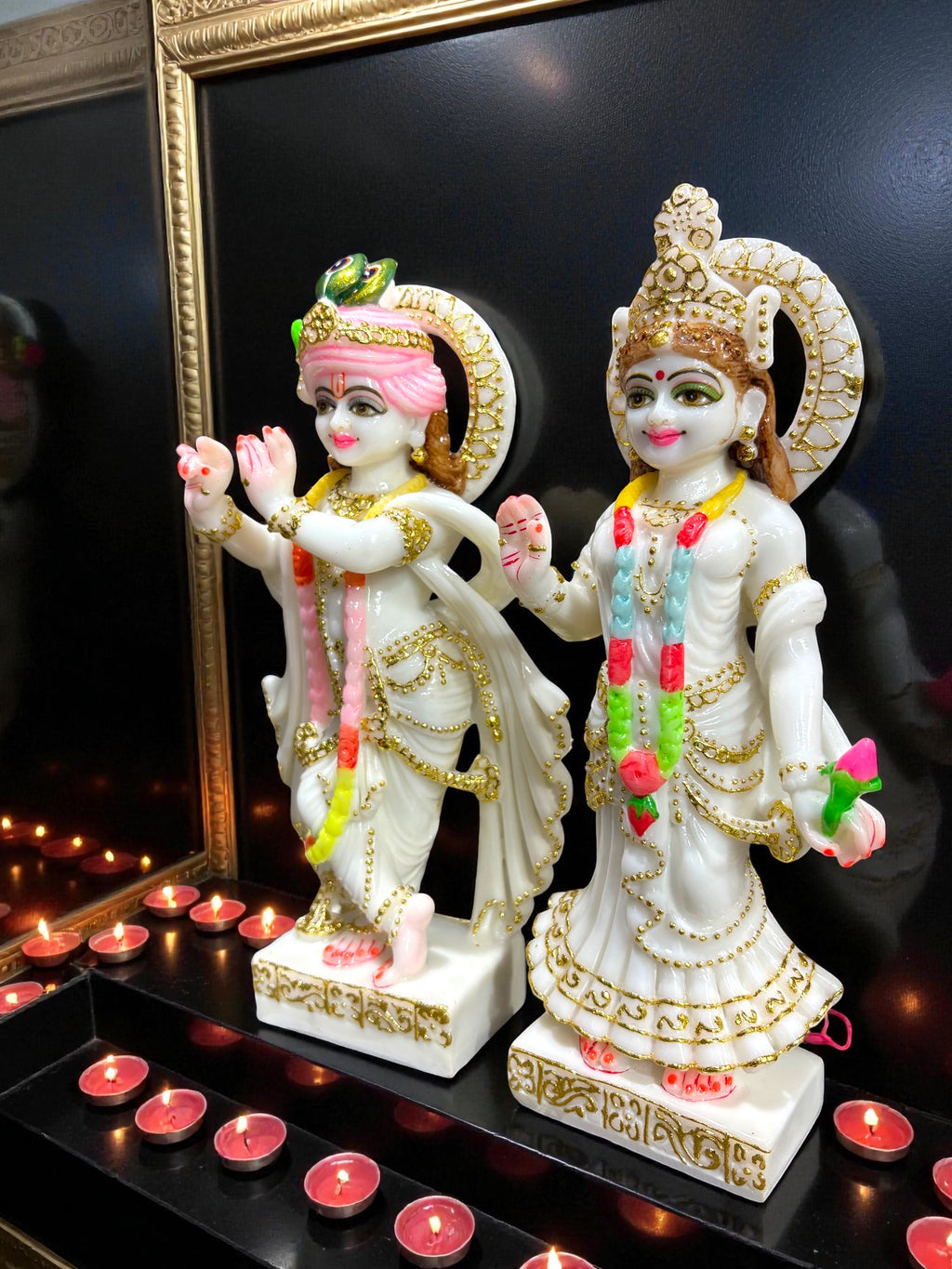RadhaKrishna '9 Inch' (Pure Marble)