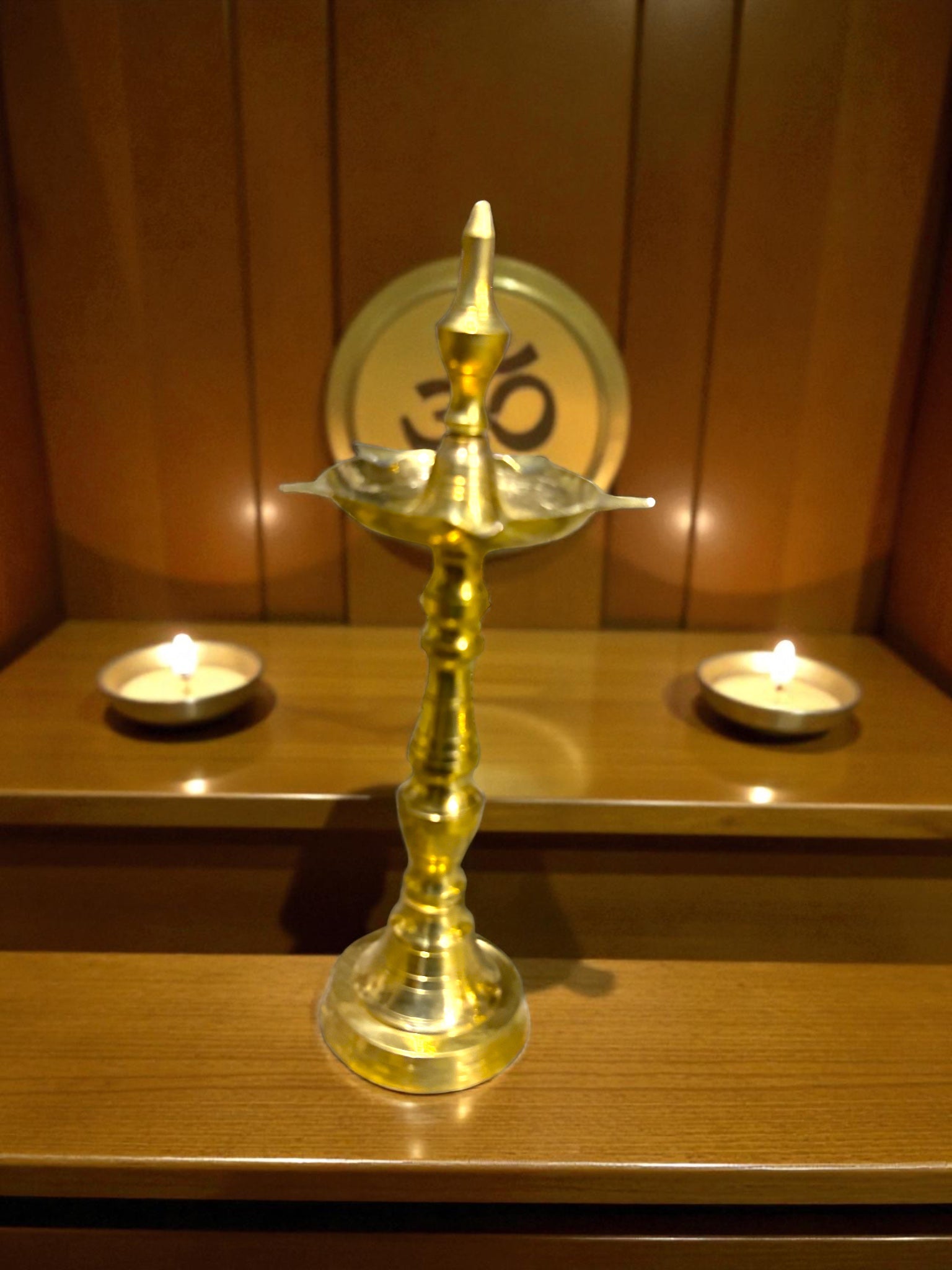 Diya Stand '7Inch' (Pure Brass)