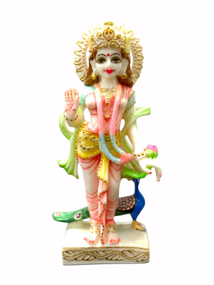 Goddess Radha '9inch' (Pure Marble)
