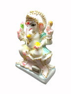 Lord Ganesh '4 Inch' (Pure Marble)