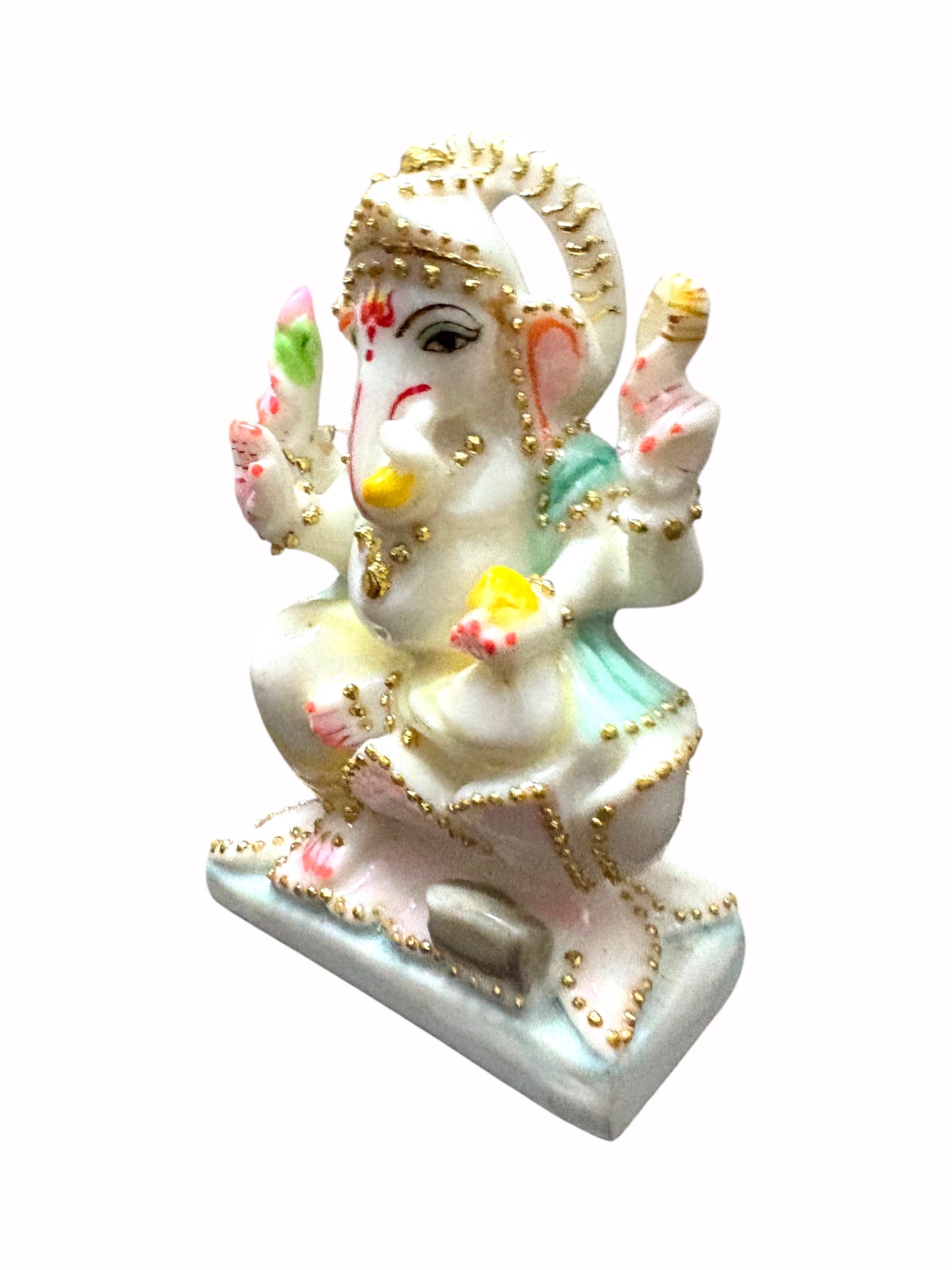 Lord Ganesh '4 Inch' (Pure Marble)