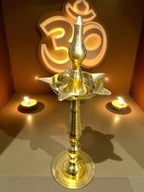 Diya Stand '12 inch' (Pure Brass)