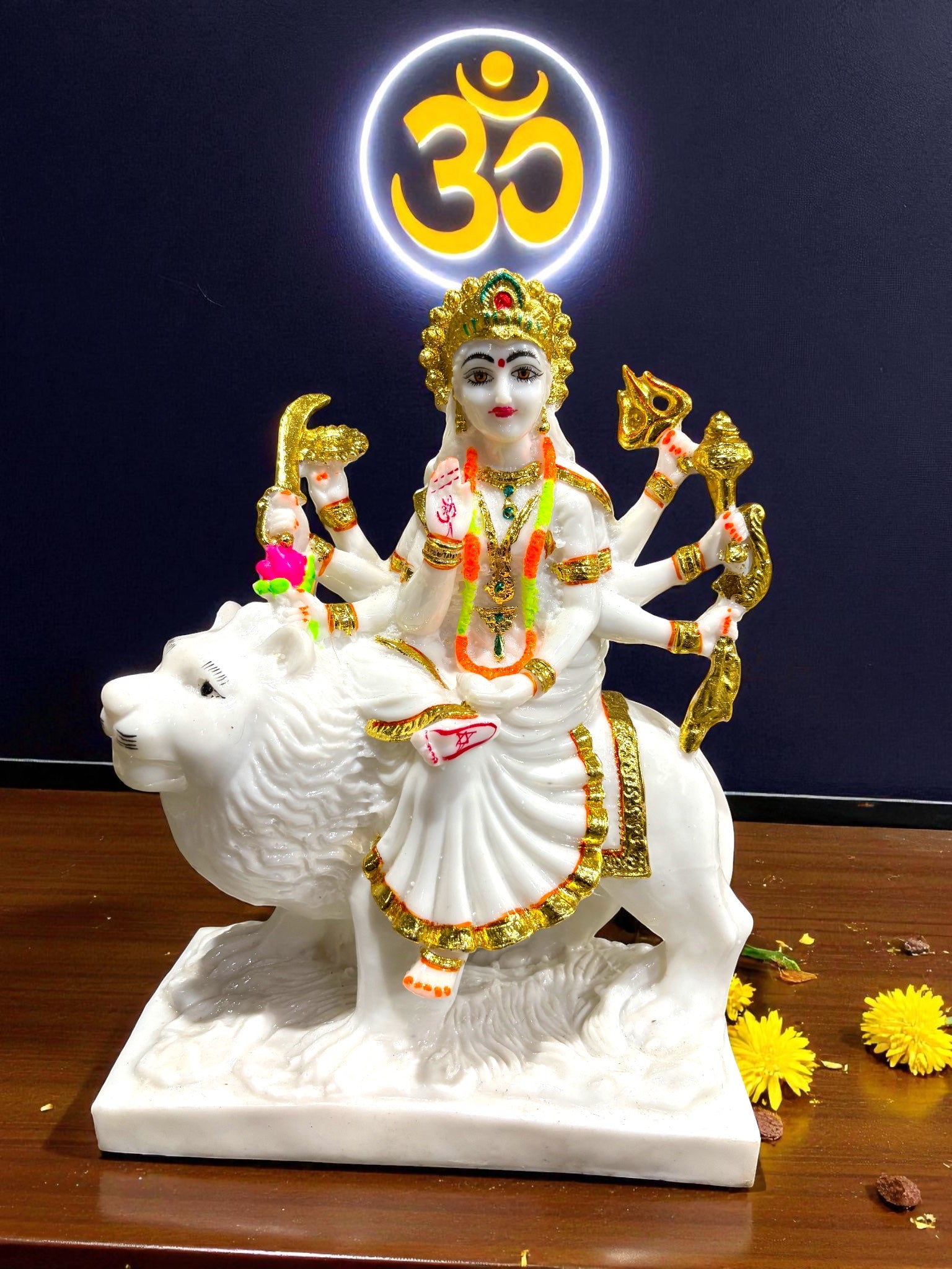 Durga maa '12 Inch' (Pure Marble Dust)