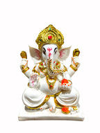 Lord Ganesha '12 Inch' (Pure Marble Dust)