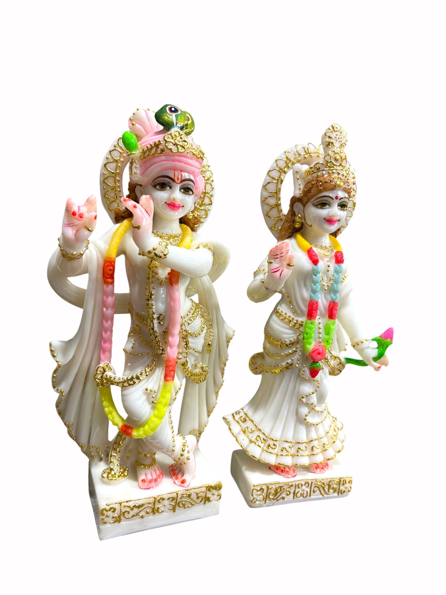 RadhaKrishna '9 Inch' (Pure Marble)