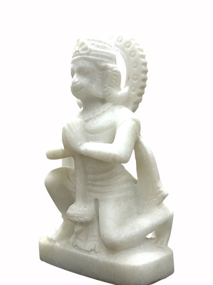 Hanuman Unpainted '10 Inch' (Pure Marble)