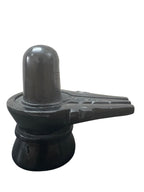 shivling '4Inch' (Pure Black Marble)