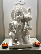 Hanuman Unpainted '12 Inch' ( Pure Marble)