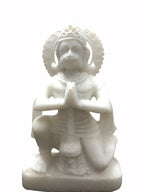 Hanuman Unpainted '10 Inch' (Pure Marble)