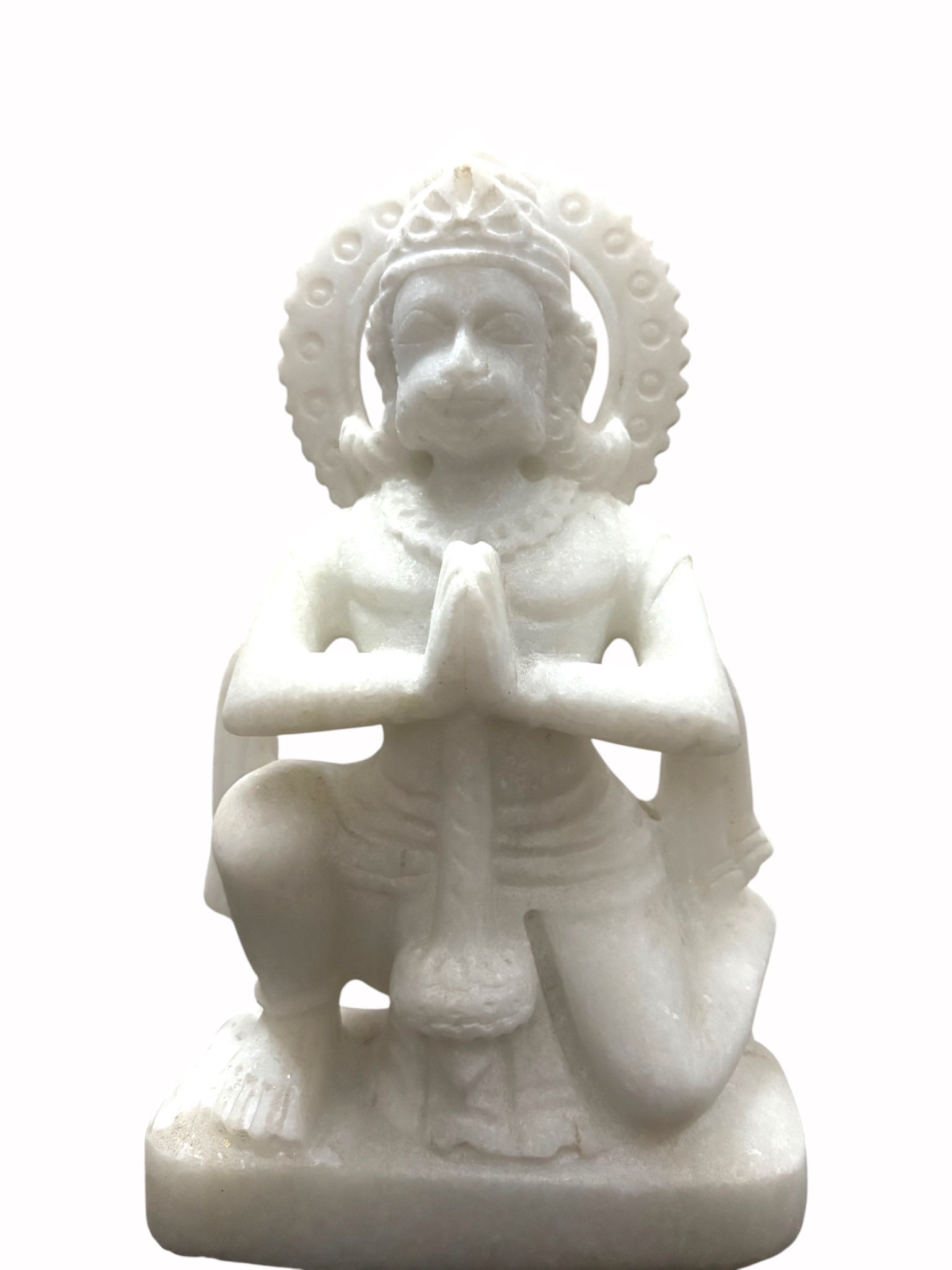 Hanuman Unpainted '10 Inch' (Pure Marble)