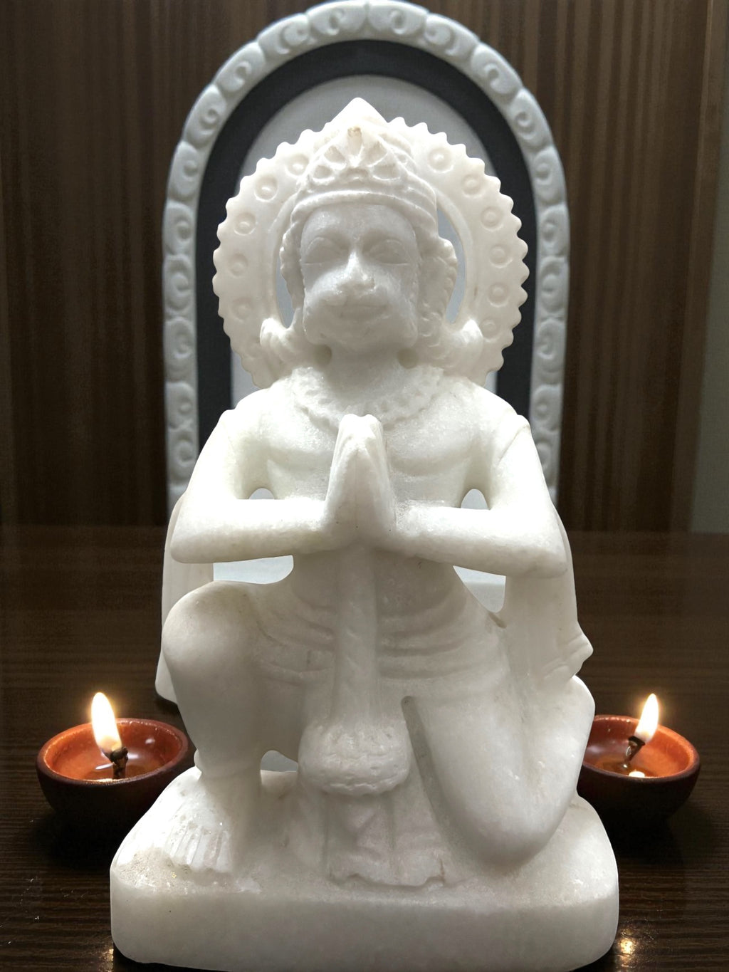 Hanuman Unpainted '10 Inch' (Pure Marble)