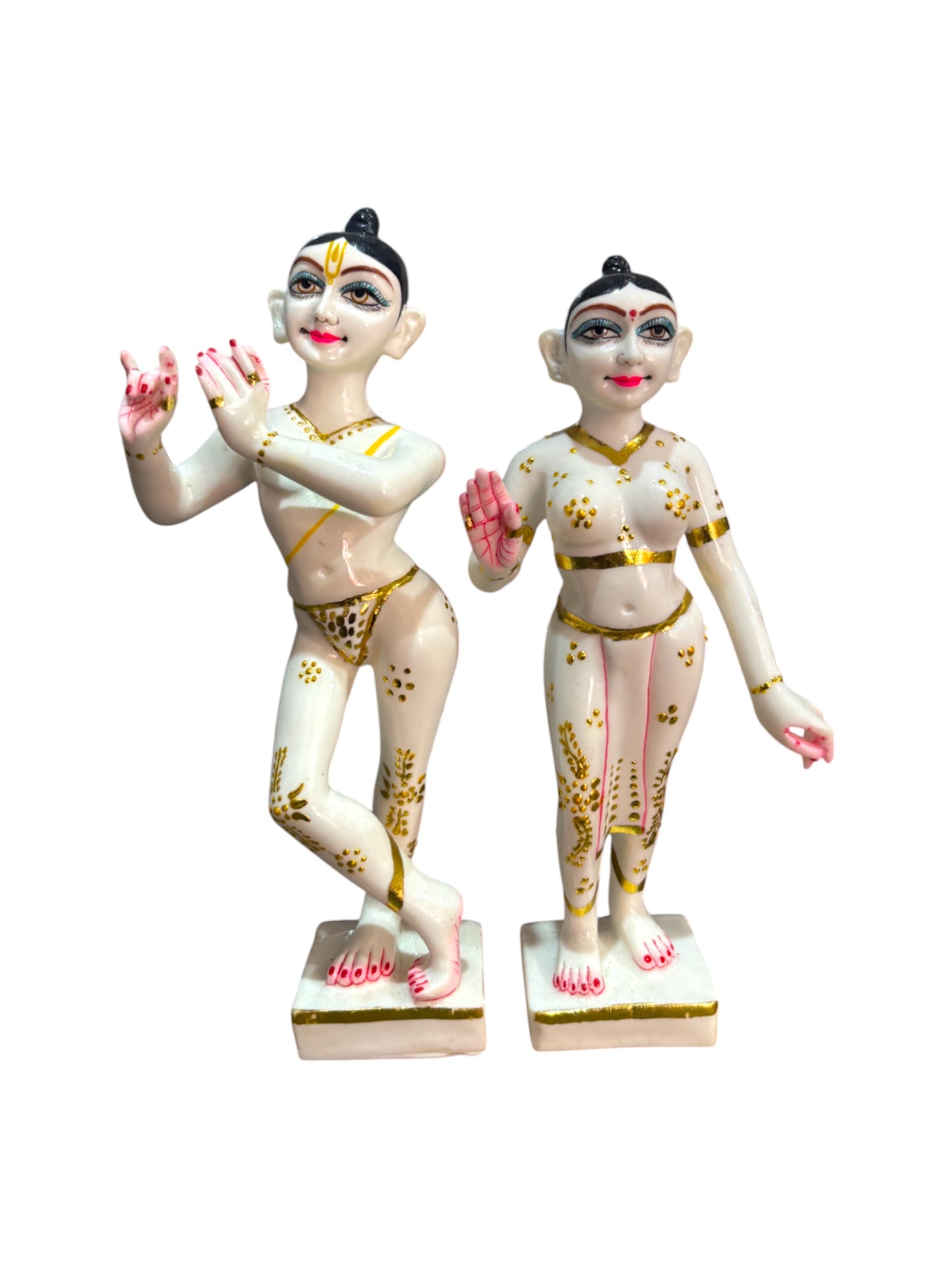 ISKCON Radha Krishna  '12 Inch' (Pure Marble)