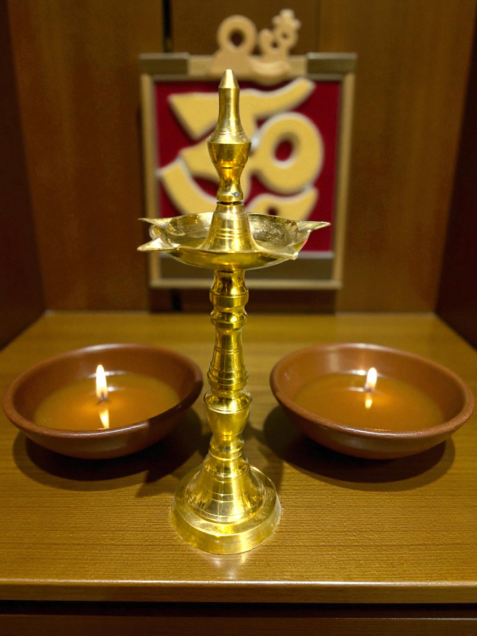 Diya Stand '7Inch' (Pure Brass)