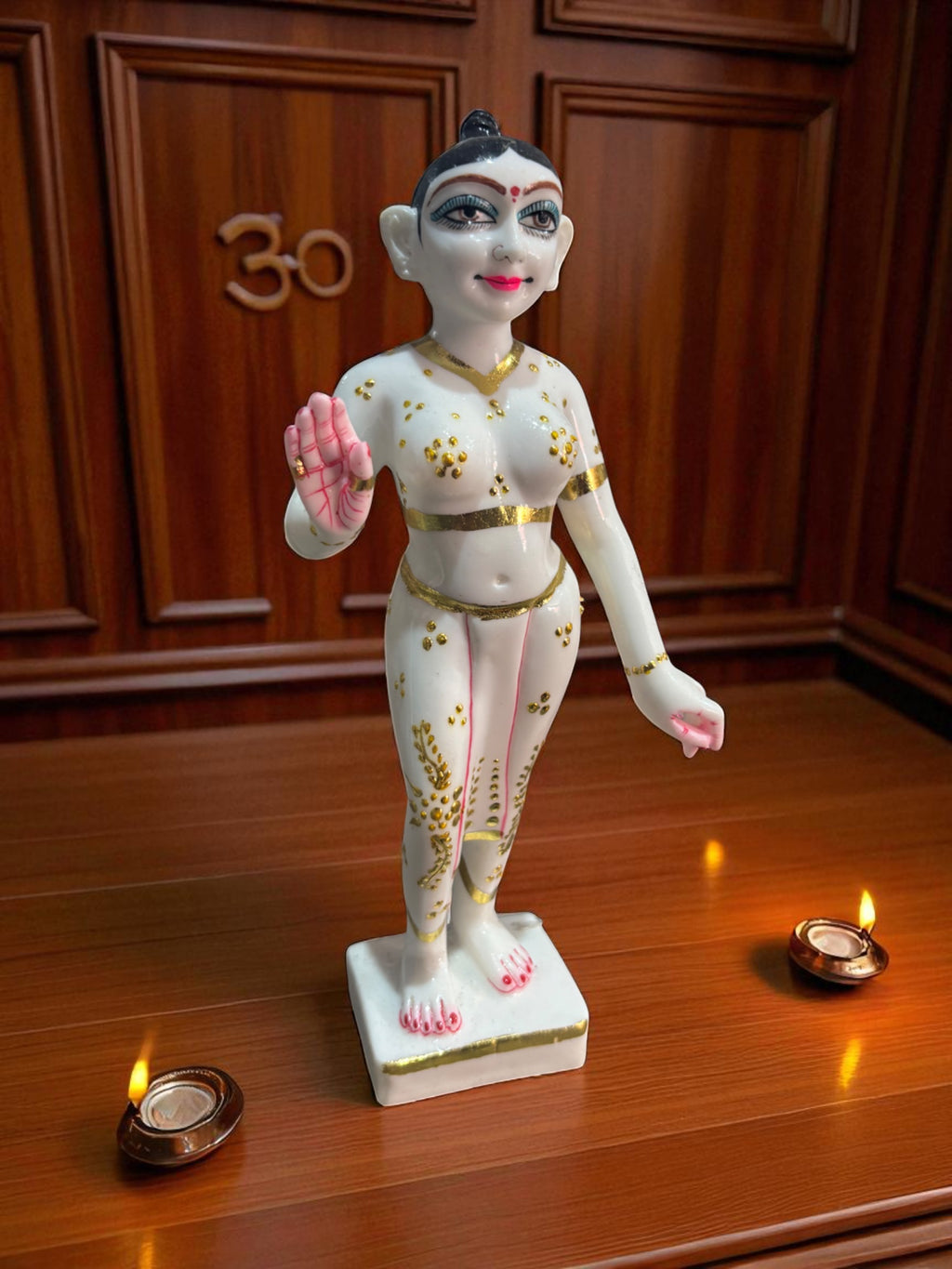 ISKCON Radha Krishna  '12 Inch' (Pure Marble)