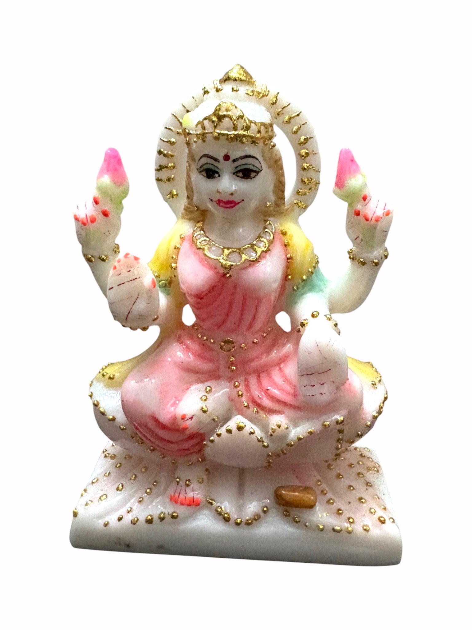 Goddess Lakshmi '4 Inch' (Pure Marble)