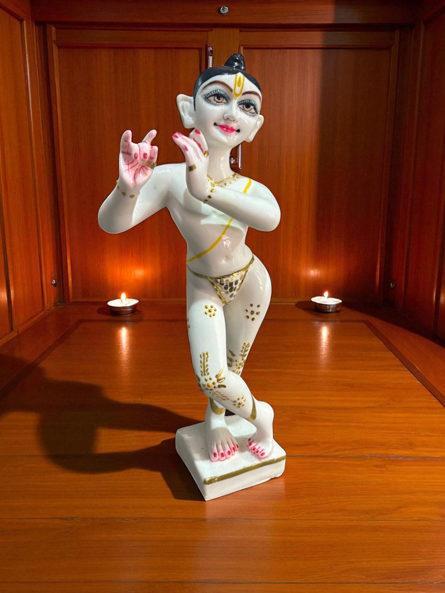 ISKCON Radha Krishna  '12 Inch' (Pure Marble)
